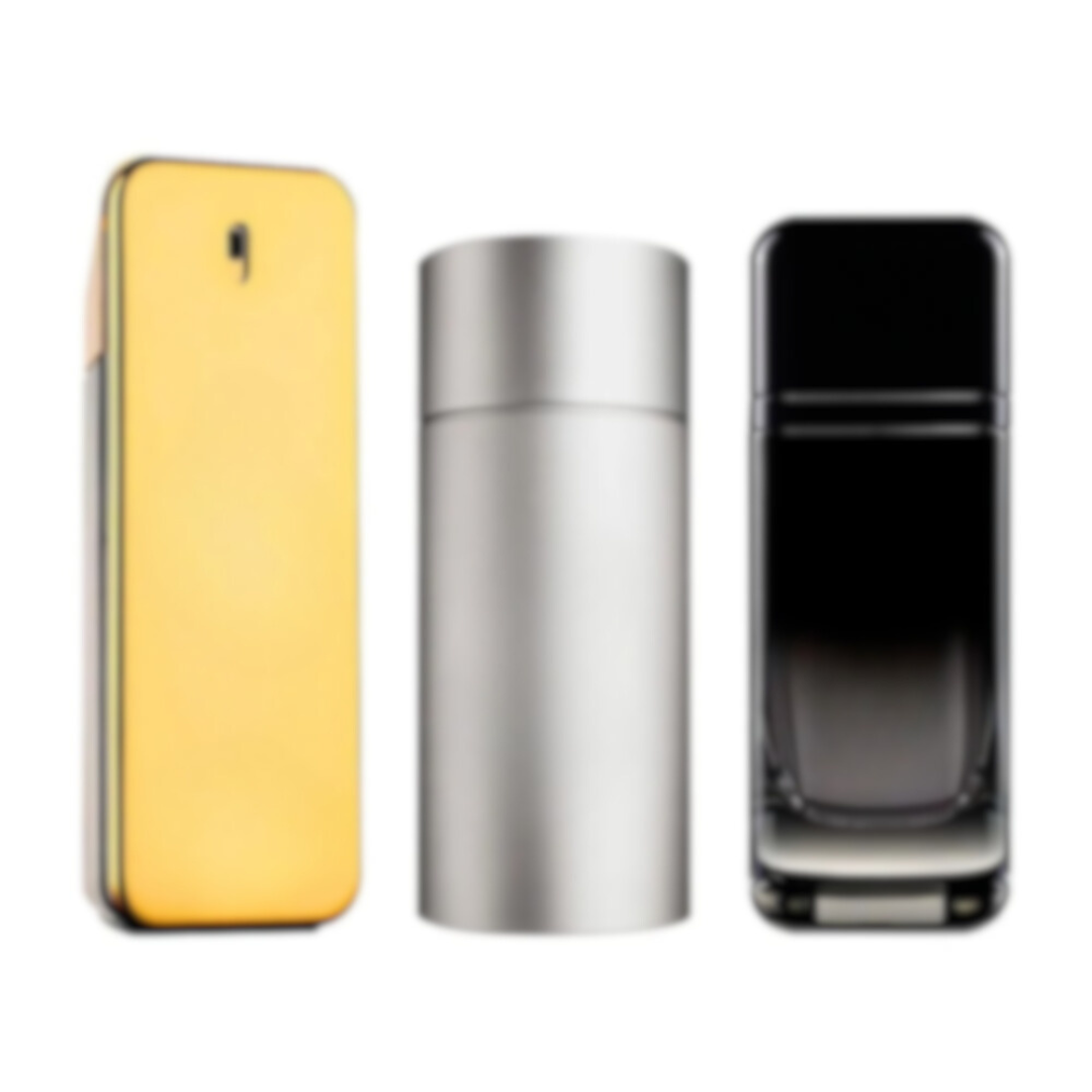 Set de Parfum Exclusif en 3 Pièces – 1 Million de Paco Rabanne, 212 Men &amp; 212 VIP Black de Carolina Herrera [100 ml]